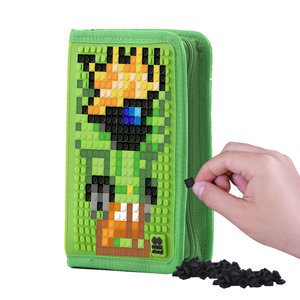 Penál Minecraft zelený rozkládací-2