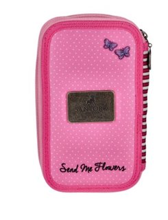 Penál Send Me Flowers dvoupatrový-5