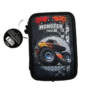 Penál Superstar Monster Truck 22 třípatrový, s vybavením-1