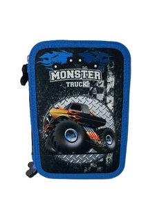 Penál Superstar Monster Truck 23 třípatrový, s vybavením-1