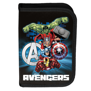 Školní penál Avengers modrý rozkládací-1