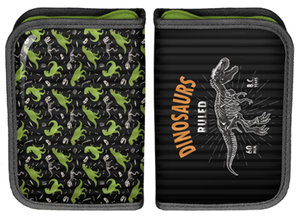 Školní penál Dinosaurus černý-1