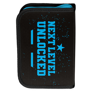 Školní penál Gaming černý rozkládací-2