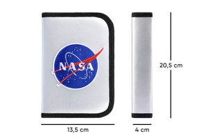 Školní penál klasik dvě chlopně NASA-4
