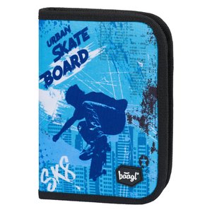 Školní penál klasik dvě chlopně Skateboard-1