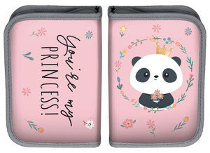 Školní penál Panda růžový-1