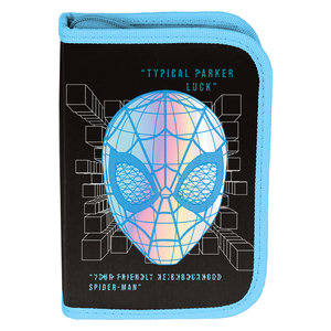 Školní penál Spiderman modrý rozkládací-1