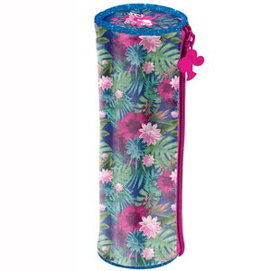 Školní pouzdro Barbie květy kulaté-3