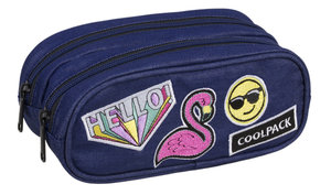 Školní pouzdro Campus Badges girls denim-1