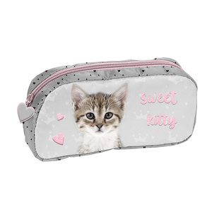 Školní pouzdro Cat šedé-1