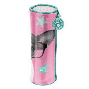 Školní pouzdro Čivava v brýlích kulaté-3