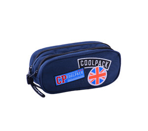 Školní pouzdro Clever Badges blue-2