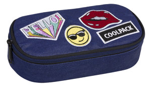 Školní pouzdro Clever Badges girls denim-1