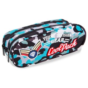 Školní pouzdro Clever Camo Blue-1
