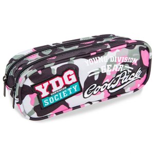 Školní pouzdro Clever Camo pink-1