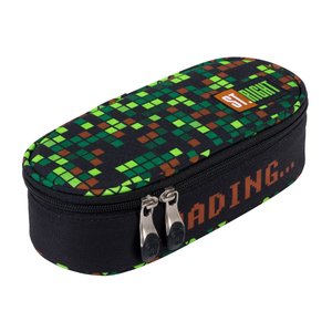 Školní pouzdro Gamer zelené oválné-1