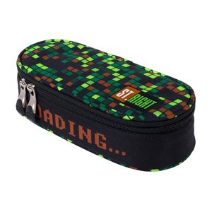Školní pouzdro Gamer zelené oválné-2