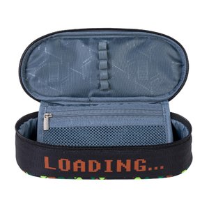 Školní pouzdro Gamer zelené oválné-3