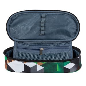 Školní pouzdro Green 3D Blocks oválné-3