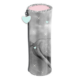 Školní pouzdro Horse šedé-2