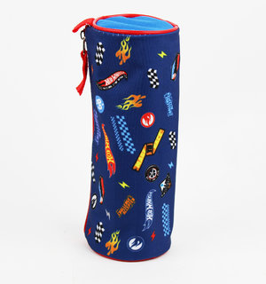 Školní pouzdro Hot wheels modré kulaté-2