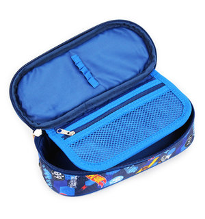 Školní pouzdro Hot wheels modré oválné-4