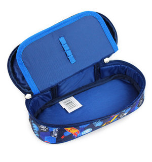 Školní pouzdro Hot wheels modré oválné-5