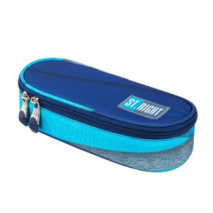 Školní pouzdro Melange stripes oválné-2