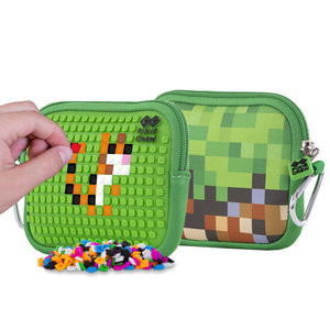 Školní pouzdro Minecraft včetně pixelů zelené malé-6