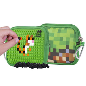 Školní pouzdro Minecraft včetně pixelů zelené malé-2