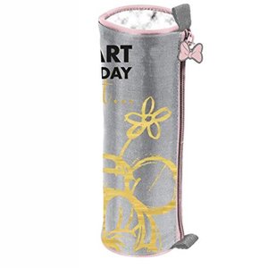 Školní pouzdro Minnie šedé kulaté-1