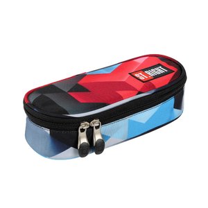 Školní pouzdro Red 3D Blocks oválné-1