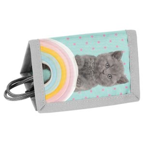 Dětská peněženka Koťátko modrá-1