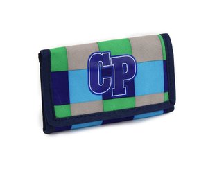 Peněženka Slim Kostka modrá/zelená-1