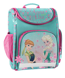 Školní aktovka Anna a Elsa, modrá-1