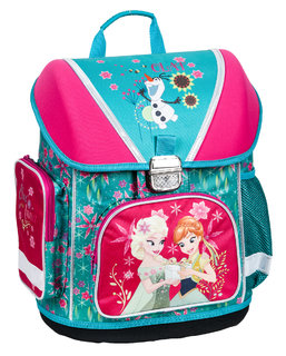 Školní aktovka Anna a Elsa, růžová/modrá-1