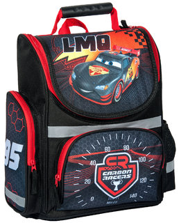 Školní aktovka Auta, černá-1