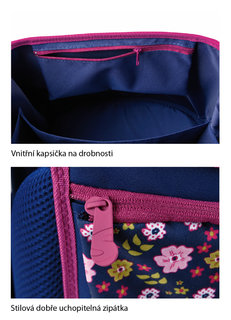 Školní aktovka Blue Butterfly-11