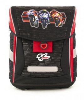 Školní aktovka červená/černá, fidlock zámek-1