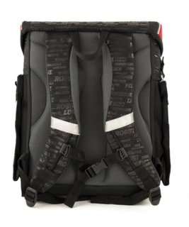 Školní aktovka červená/černá, fidlock zámek-3