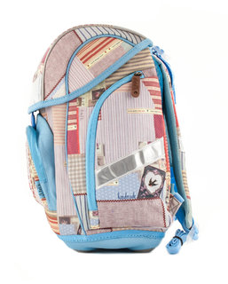 Školní aktovka Patchwork s přední kapsou, fidlock zámek-3