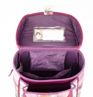 Školní aktovka s přední kapsou Balerina, metal zámek-2