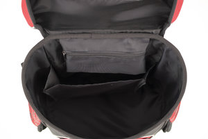 Školní aktovka s přední kapsou, červená-6