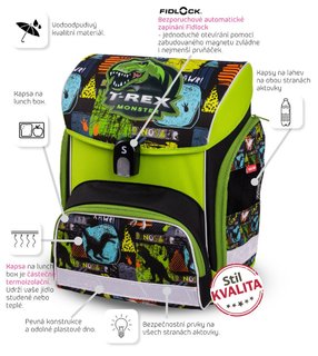 Školní aktovka T-rex-5