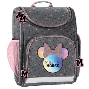 Školní aktovka Minnie mouse šedo-růžová-1