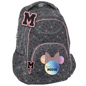 Školní set Minnie Mouse šedo-růžový, 3dílný s batohem-2