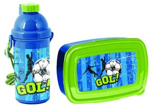 Svačinový set Fotbal modrý-1