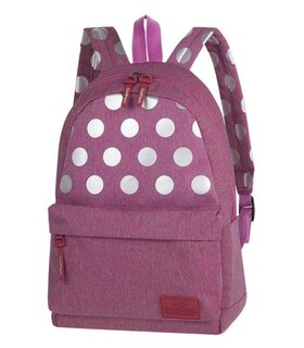 Volnočasový batoh Street Silver dots/pink-1