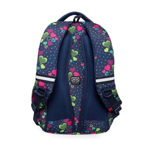 Školní batoh Basic plus Lime hearts-3