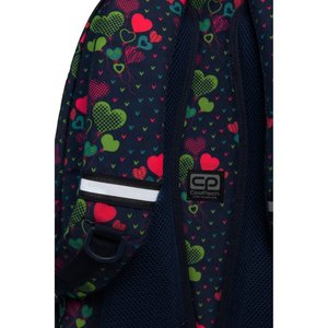 Školní batoh Basic plus Lime hearts-6